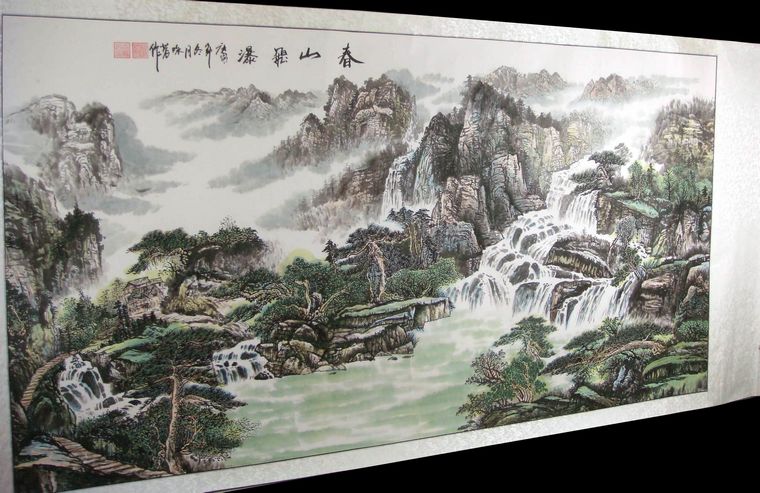 六尺写意国画山水